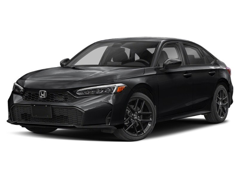 2025 Honda Civic Sedan Hybrid Sport eCVT Crystal Black Pearl  Shot 7