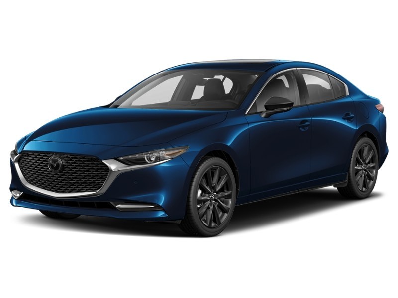 2026 Mazda Mazda3 GT w/Turbo i-ACTIV AWD Deep Crystal Blue Mica  Shot 3