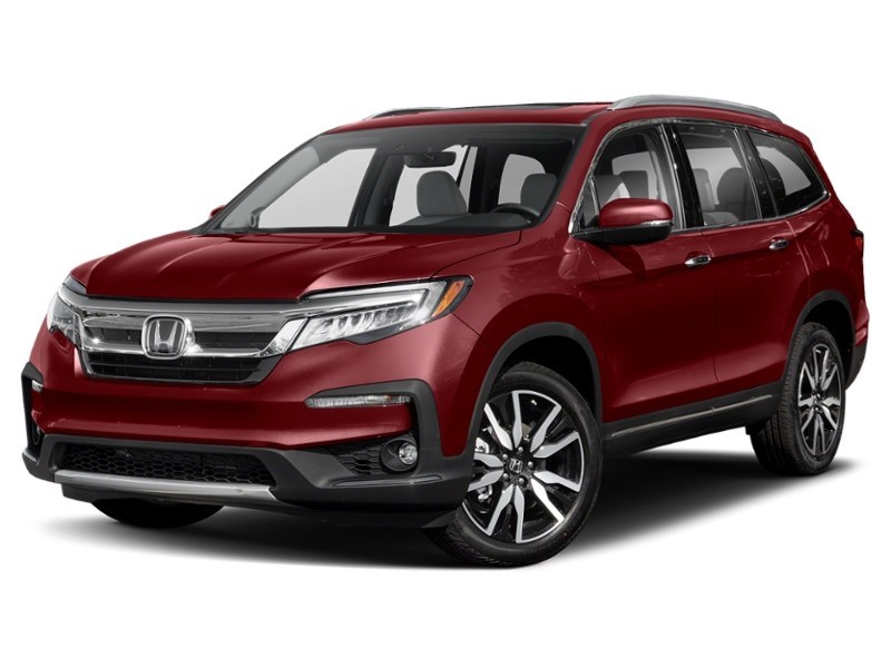 2019 Honda Pilot Touring 8-Passenger AWD Deep Scarlet Pearl  Shot 4