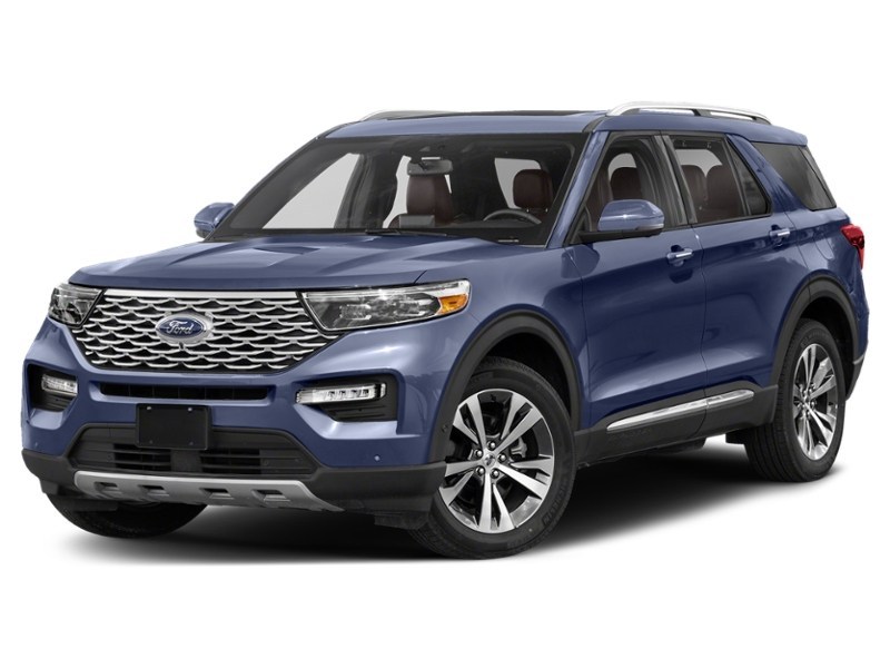 2021 Ford Explorer Platinum 4WD Infinite Blue Metallic Tinted Clearcoat  Shot 1
