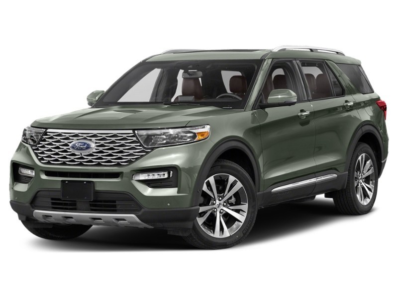 2021 Ford Explorer Platinum 4WD Forged Green Metallic  Shot 29