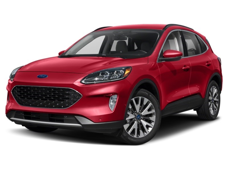 2021 Ford Escape Titanium Hybrid AWD Rapid Red Metallic Tinted Clearcoat  Shot 16