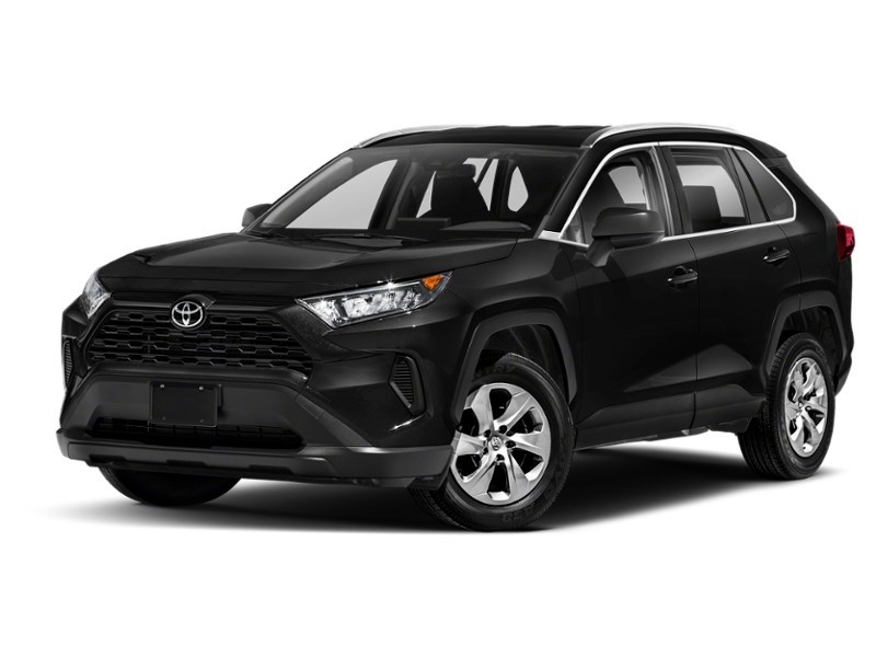 2021 Toyota RAV4 LE AWD Midnight Black Metallic  Shot 4