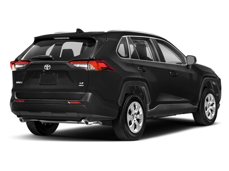 2020 Toyota RAV4 LE AWD Midnight Black Metallic  Shot 2