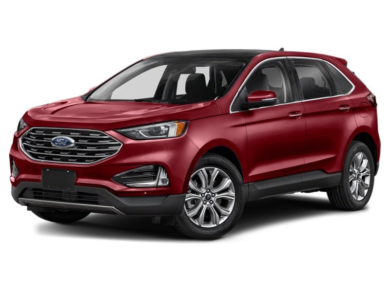 2022 Ford Edge Titanium AWD Rapid Red Metallic Tinted Clearcoat  Shot 1