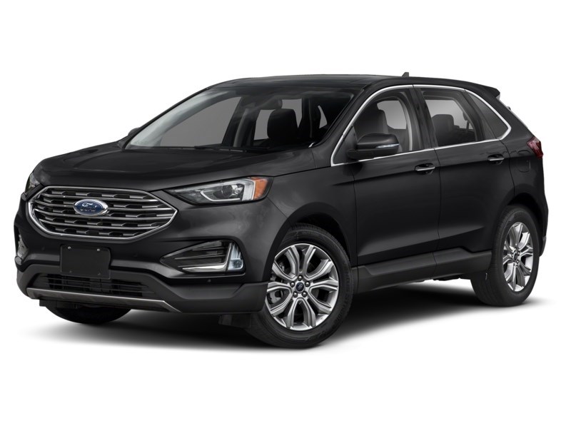 2022 Ford Edge Titanium AWD Agate Black Metallic  Shot 1