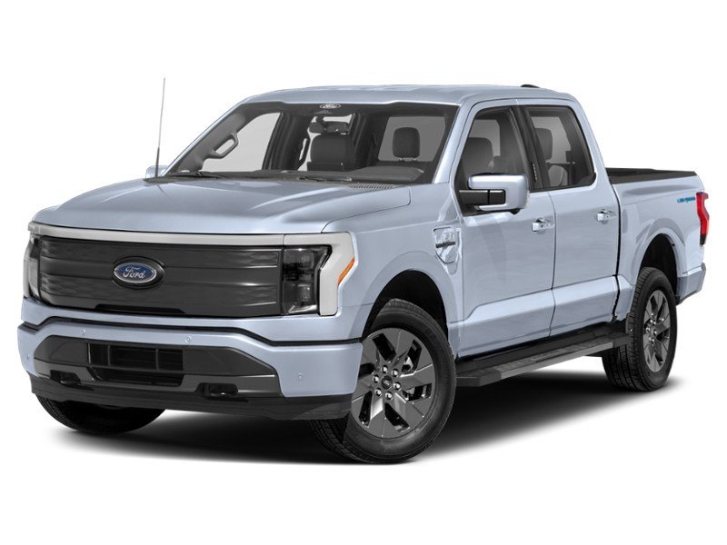 2022 Ford F-150 Lightning LARIAT 4WD SuperCrew 5.5' Box Iced Blue Silver Metallic  Shot 1