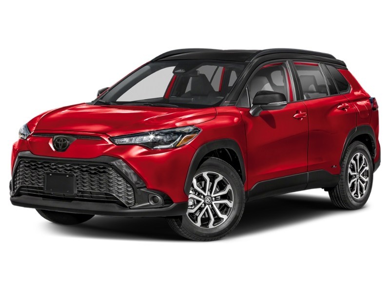 2024 Toyota Corolla Cross Hybrid Hybrid SE AWD Barcelona Red Metallic w/Black Roof  Shot 28