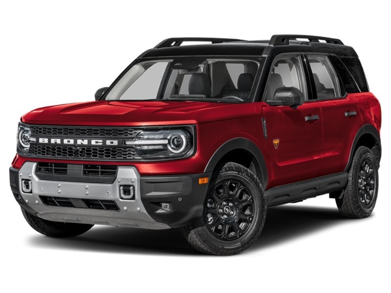 2026 Ford Bronco Sport Badlands 4x4 Ruby Red Metallic Tinted Clearcoat  Shot 1